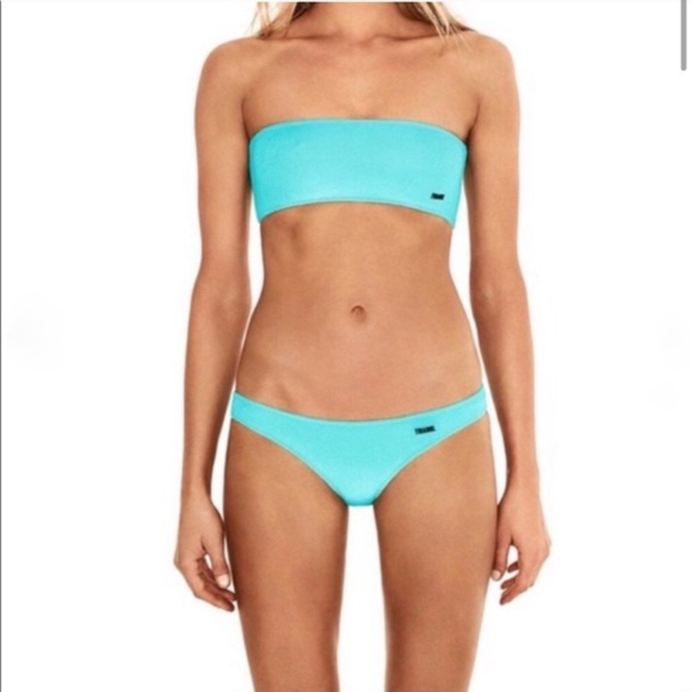 Triangle Crush Blue Lemonade Velvet Bikini